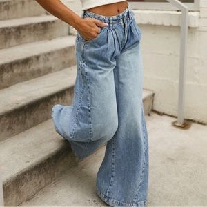 Free People We The Free Equinox baggy wide leg jeans 26 27